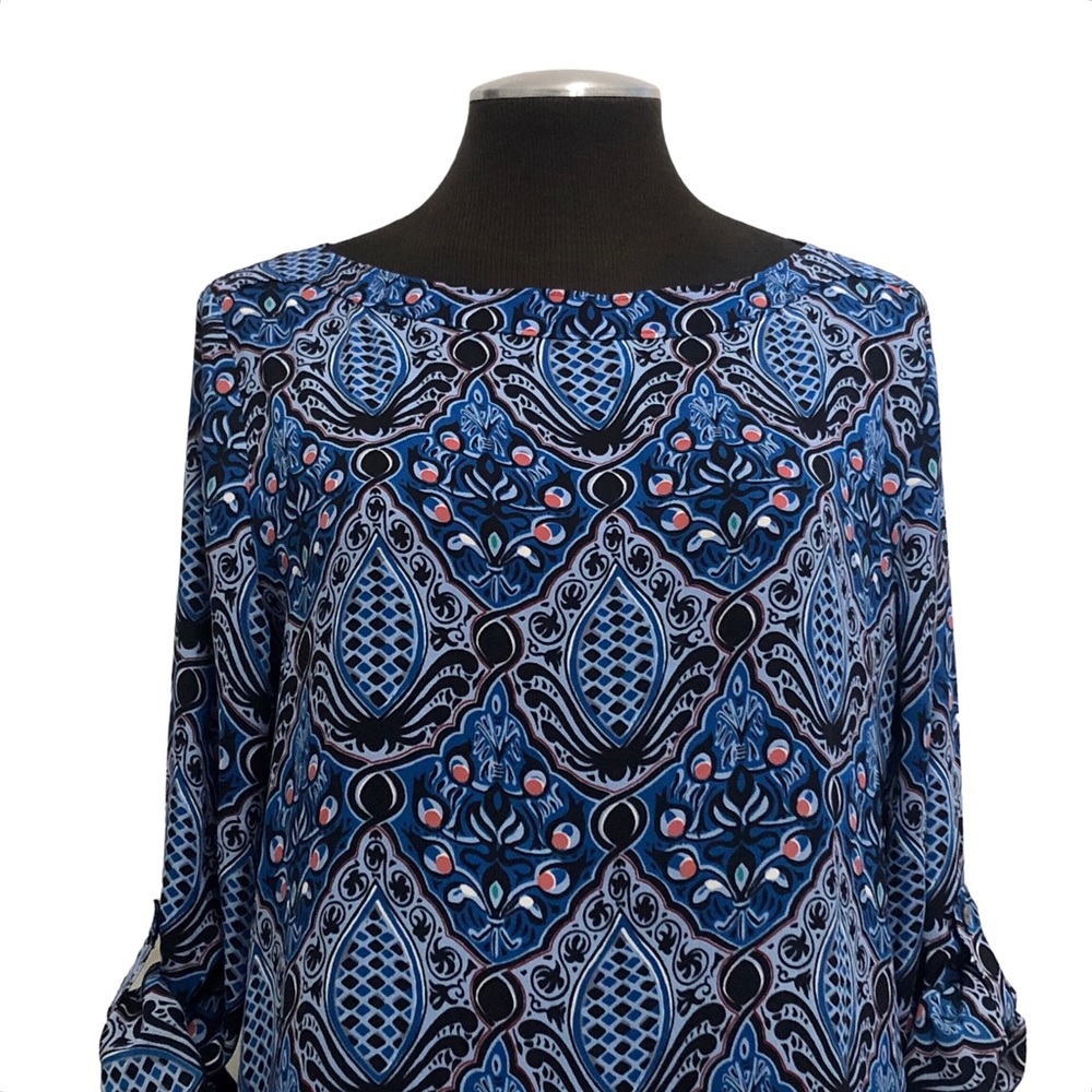 LOFT - Baroque Tab Sleeve Blouse - Picture 3 of 10